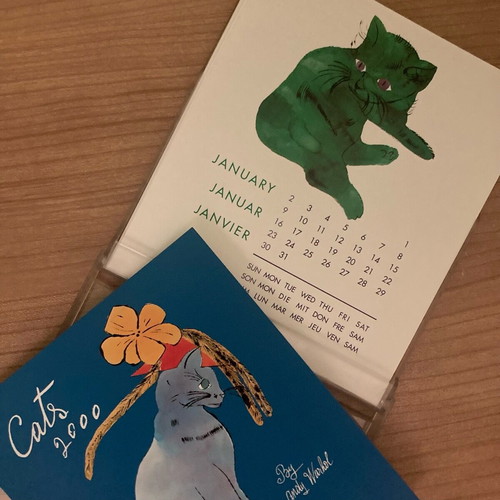 Vintage Andy Warhol 2000 calendar like new, in plastic CD-type case