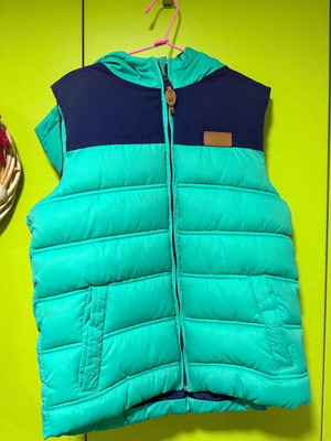 Zara vest for boys 7-8 years new, turquoise