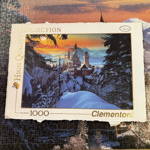 Clementoni Neuschwanstein 1000-Piece Puzzle used, high quality collection