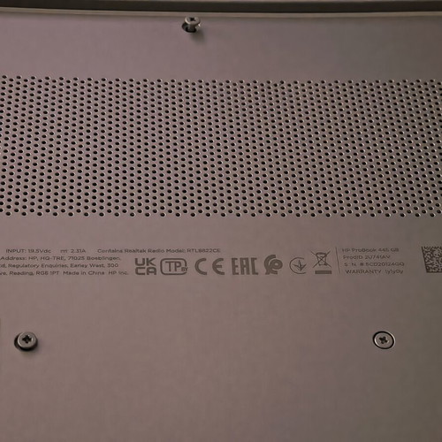 ProBook 445 G8 Bottom Cover used with crack