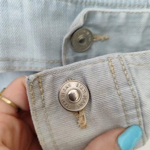 Vintage women's youth denim jacket Etam used, size S/M