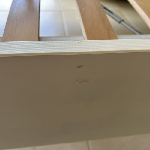 Ikea Hemnes Bed 90x200 with Nattapa Guardrail like new, pine wood