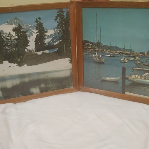 Vintage frames used, set of 2 pieces