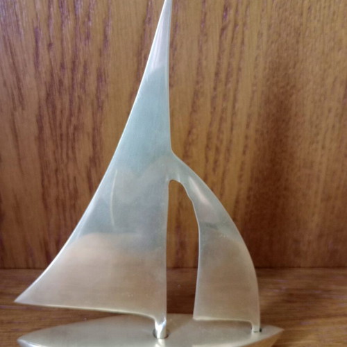 Brass decorative sailboat Zoulovits like new