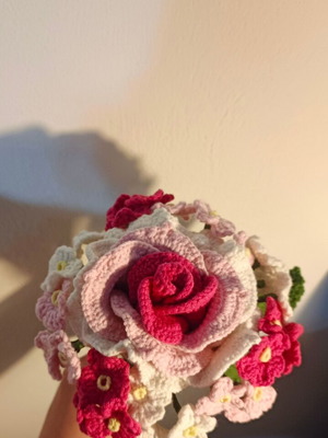 Knitted bouquet new handmade