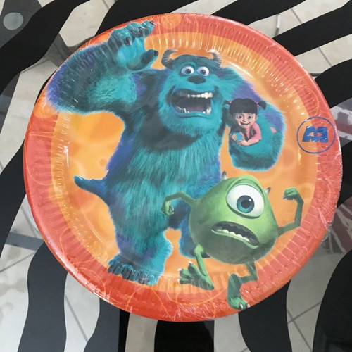 monsters inc fabric MONSTERS INC CHARACTERS Black Fabric Unisex Medical Surgical Scrub Cap   DDSewHappyScrubs