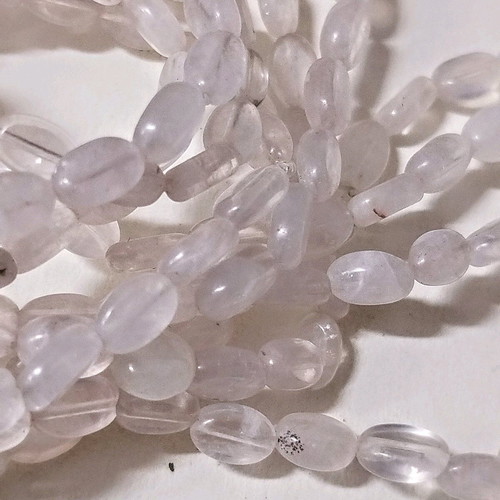 Rose quartz necklace new, 190 cm length, multiple strands