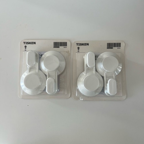 IKEA Tisken suction cup hooks new, 2 packs