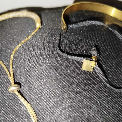 Women's bracelets used with crystals and adjustable cuff bracelet
