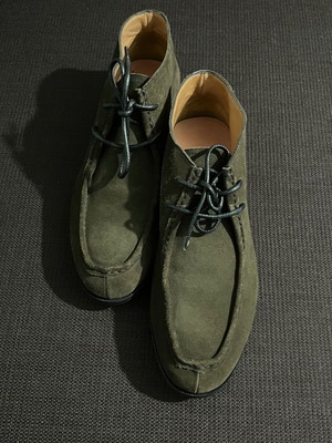 Car Shoe Suede Desert Boots men’s like new, size 43, olive green