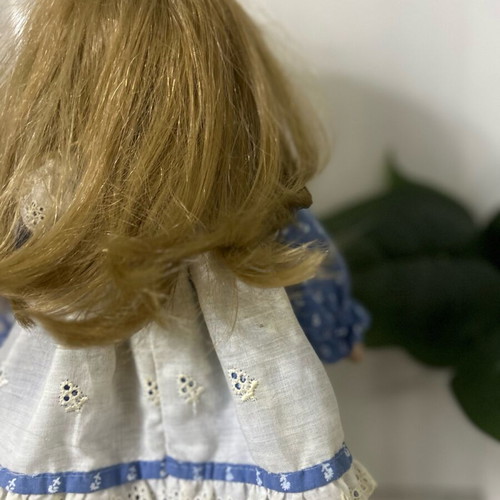 Porcelain doll Germany from the 70s like new