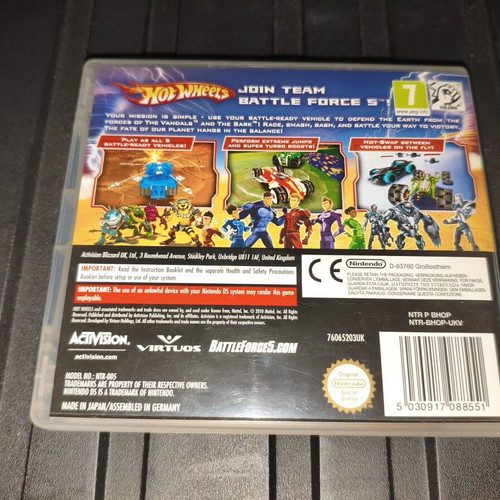 Hot Wheels Battle Force 5 Nintendo DS game used