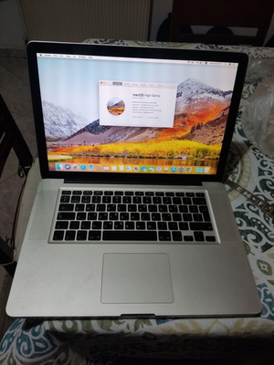 MacBookPro 15inch Late 2008 μεταχειρισμένο για ανταλλακτικά χωρίς φορτιστή