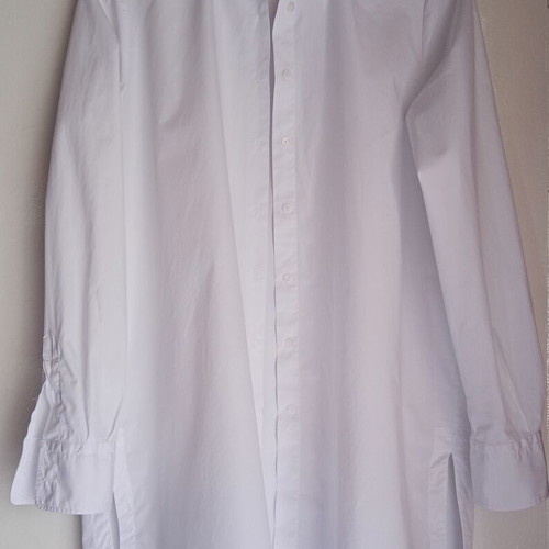 Sophie Deloudi long cotton shirt XL new, white