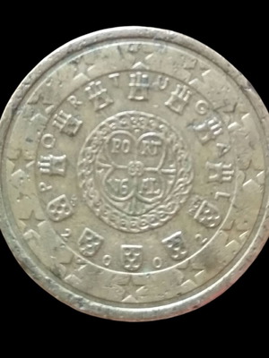 50 Cent Coin Portugal 2002 used