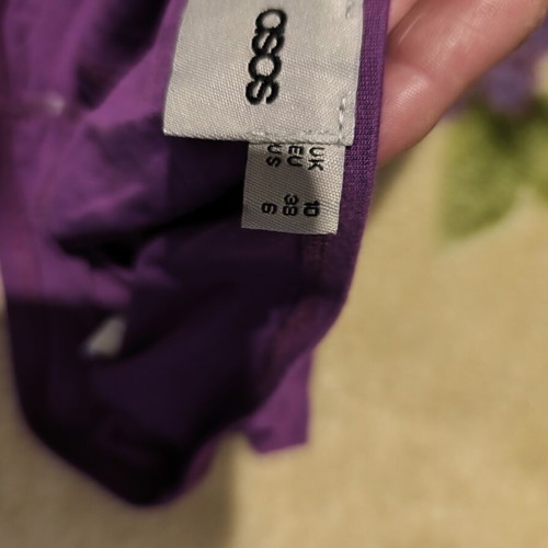 Strapless crop top purple, like new, size S