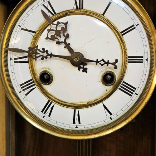 Antique German Wall Clock with Pendulum used