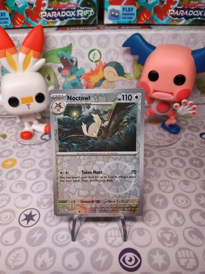 Pokemon Card Noctowl TEF 127 Reverse Holo σαν καινούργιο