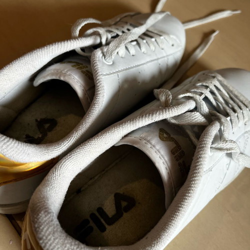 Fila athletic shoes used, white, size 41
