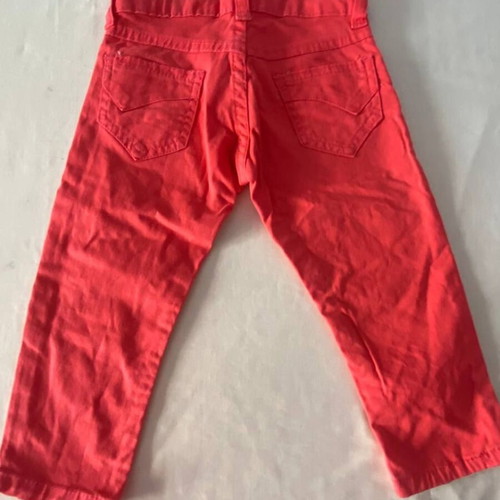 Bicirra Kids Girl Pants 1-2 Years Red With Strass Butterfly Like New