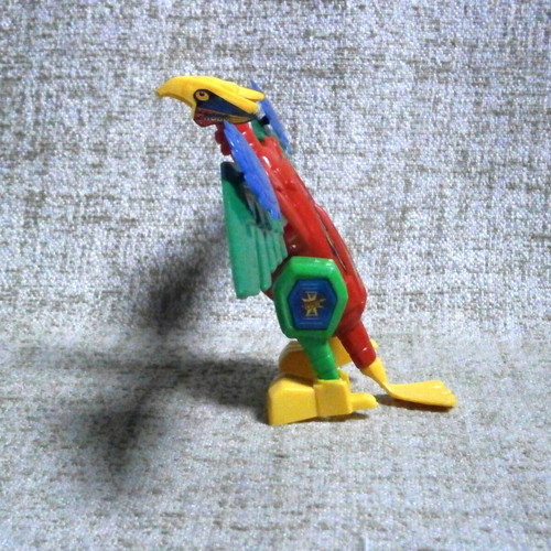 YING Bianxing vintage transformer bootleg bird robot figure, open card