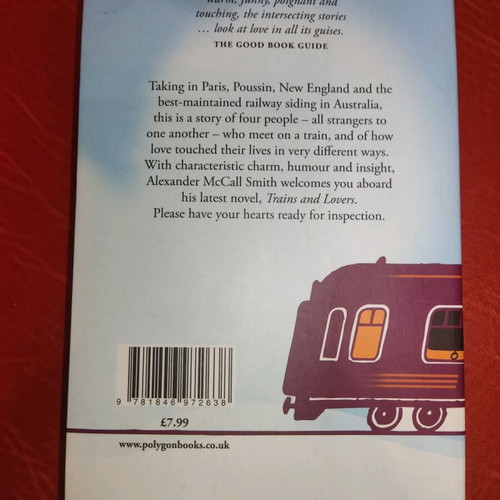 Trains and Lovers novel used in English by Alexander McCall Smith