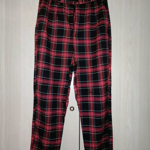Checked pants used, size medium