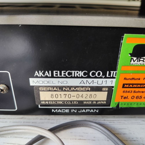 Akai 110 Audio Stack used, amplifier AM-U110, tape deck CS-F110, tuner AT-K110
