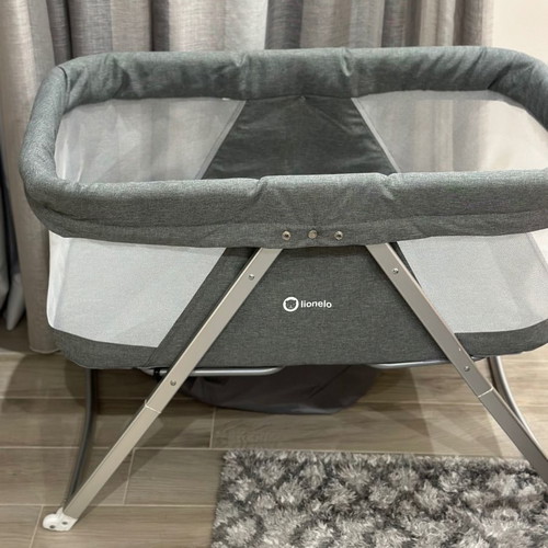 Lionelo Vera Folding Baby Cot used, gray