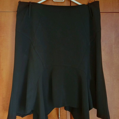 Anonima skirt XXL used, black with asymmetric hem