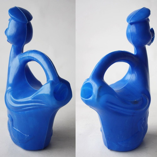 Vintage 70's plastic duckling watering can 28cm new