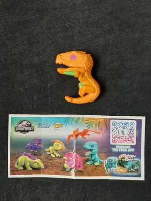Acrocanthosaurus Dinosaur Figure Jurassic World Kinder Joy like new
