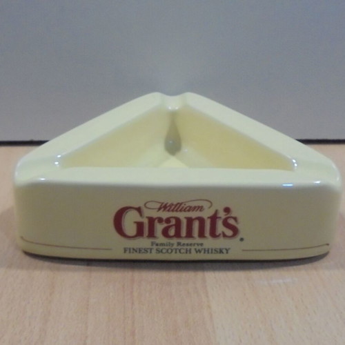 Grant's Scotch Whisky old promotional ceramic ashtray used