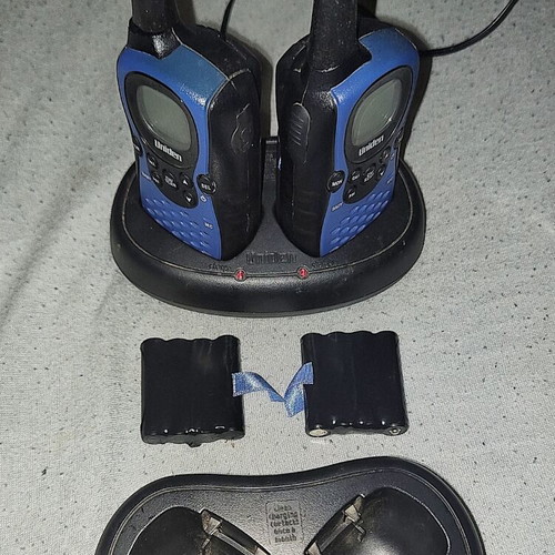 Uniden PMR845-2CK radios used, set of two with chargers and extra batteries