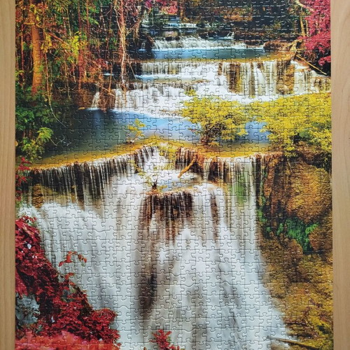 Educa puzzle 1000 pieces used with waterfall theme