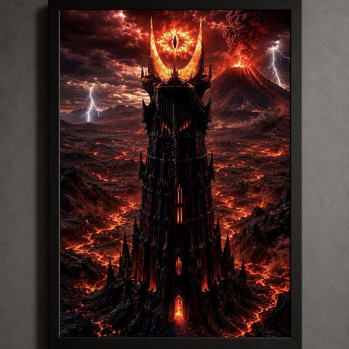 The Lord of The Rings framed art 30x40cm new