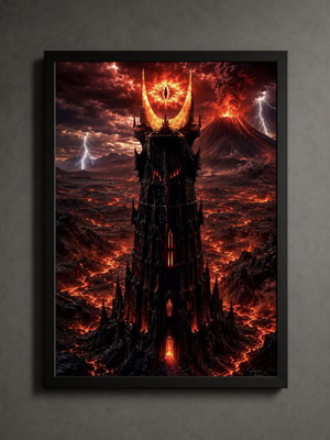 The Lord of The Rings framed art 30x40cm new