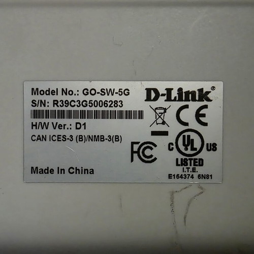 D-Link GO-SW-5G 5-Port Gigabit Ethernet Switch