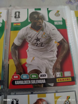 Panini Adrenalyn XL FIFA World Cup 2026 κάρτα μεταχειρισμένη Kamaldeen Sulemana