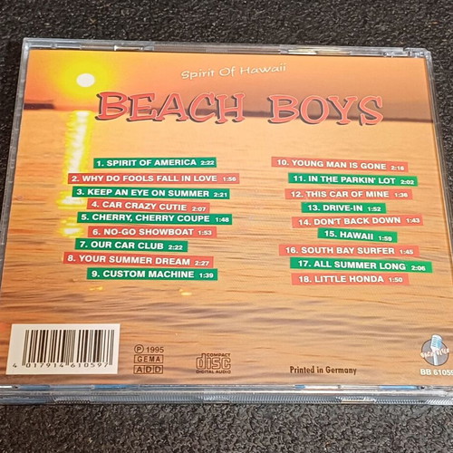 Beach Boys Spirit Of Hawaii CD used, rock compilation 1995