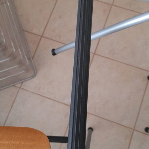 IKEA folding bar chairs, set of 4, wood and metal