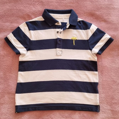 Orchestra Polo Shirt like new, striped blue and white, size 4-5 years