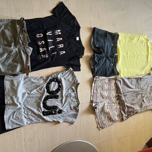 Set top-shorts Zara Mango Toi Moi Boss like new, pack of 4 (S-M) multicolor