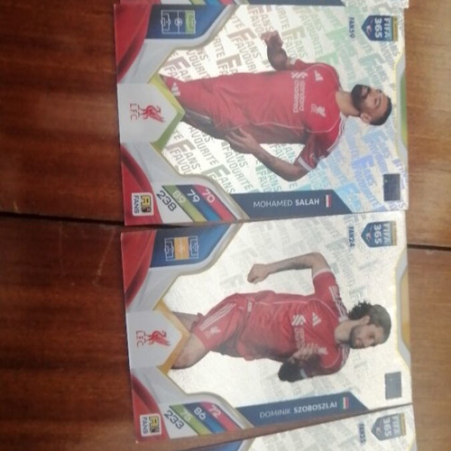 Fan's Favorite Football Stickers Van Dijk, Salah, Szoboszlai, Wiryz like new