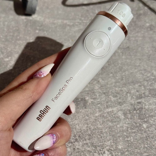 FaceSpa Pro Braun white 3-in-1 used hair removal, cleansing, toning