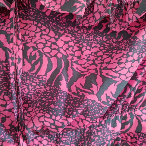 Regalinas airy maxi dress like new, pink with grey animal print