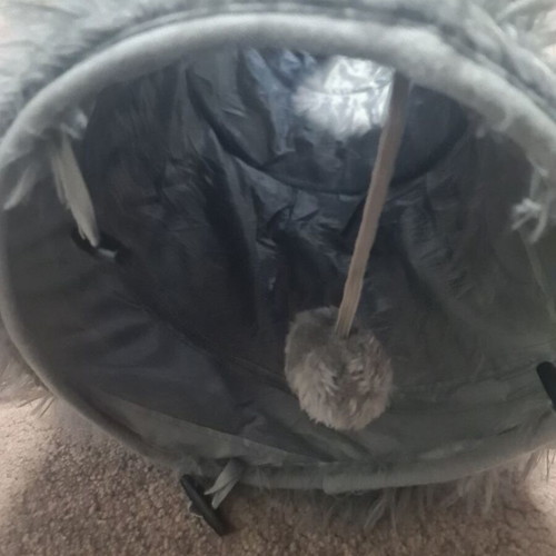 Cat tunnel new, 114 cm long foldable plush