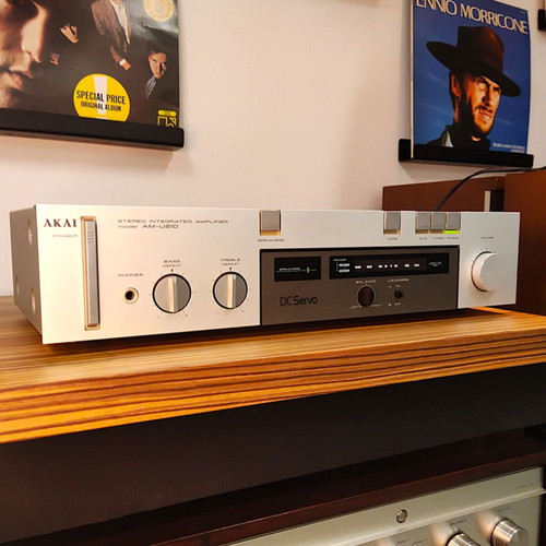 Akai AM-U210 integrated stereo amplifier used, 2x30W RMS, Phono, Japan
