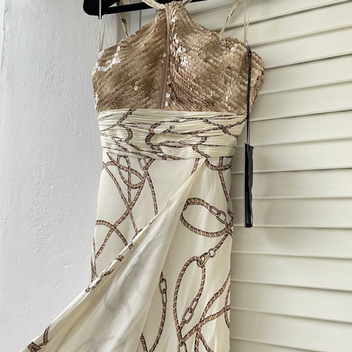 Maestri dress from Atelier Primalicia used, gold ecru