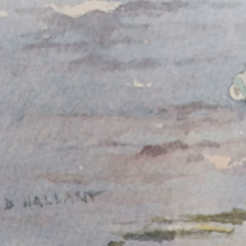 Aquarelle Seascape Painting by Danielle Hallant like new